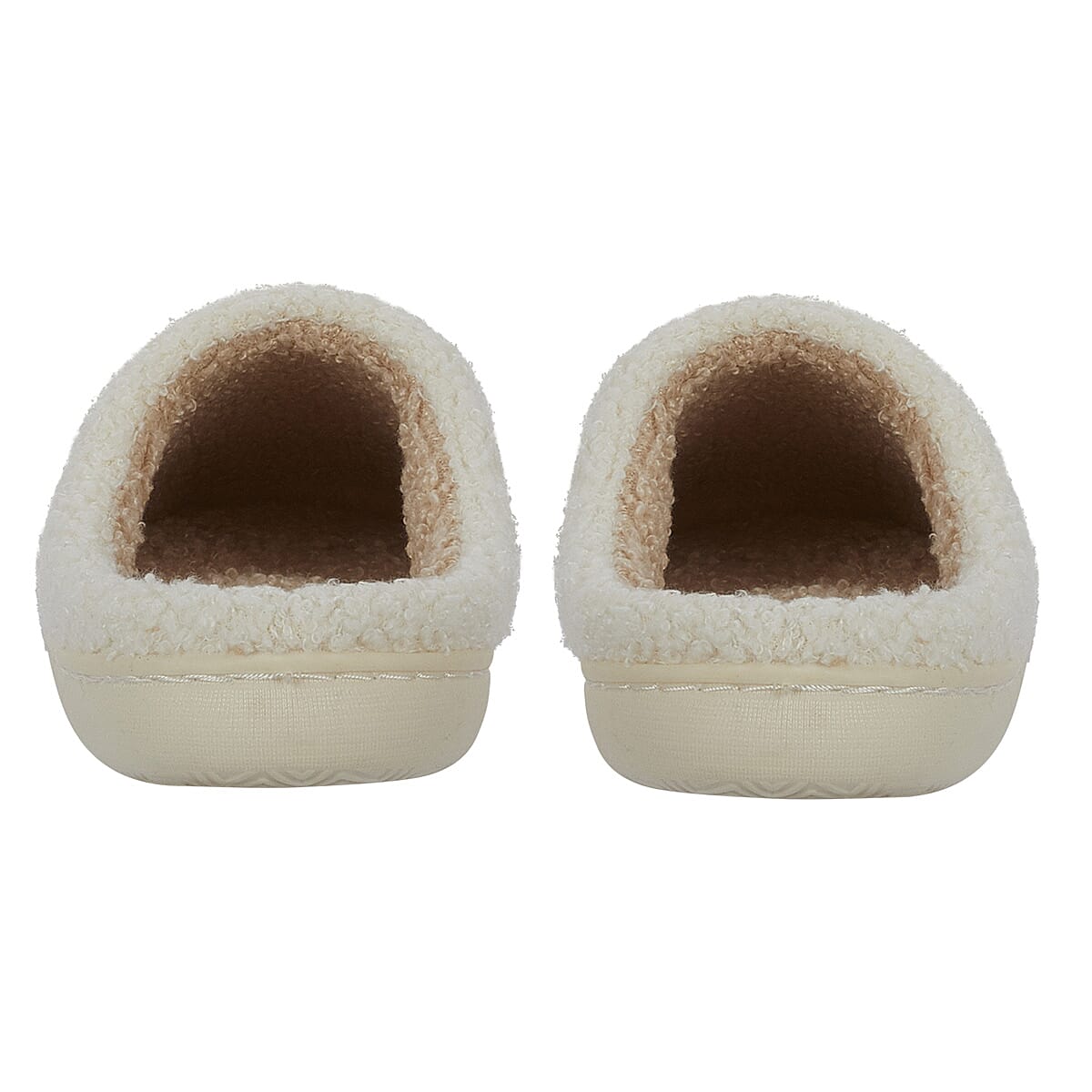 Jo - Joe Design Christmas Gonk Design Fluffy Mule (Size 6) - Cream