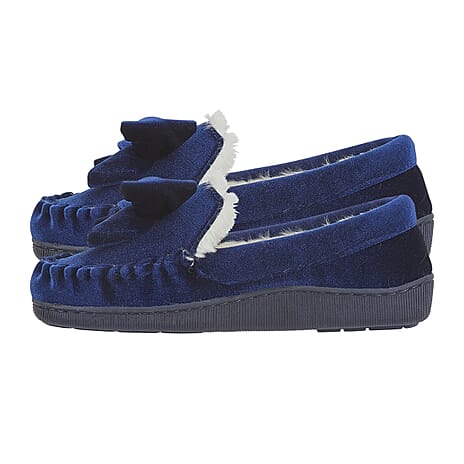 Jo & Joe Ladies Slipper (Size - 6) - Navy