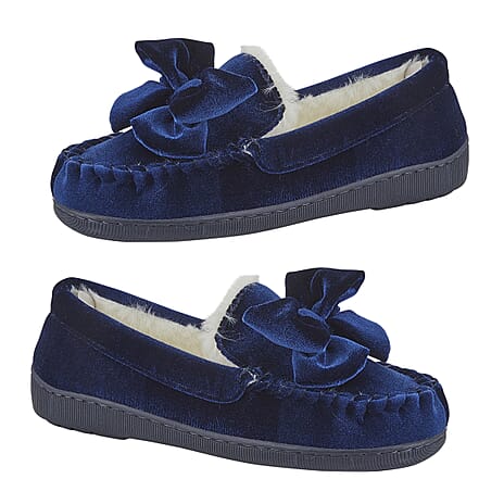 Jo & Joe Ladies Slipper (Size - 7) - Navy