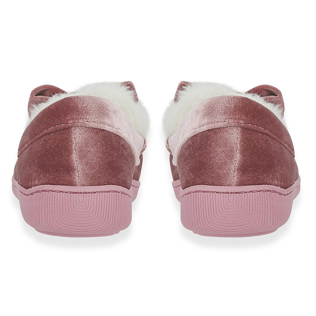 Jo & Joe Velvet Moccasin Slipper with Bow