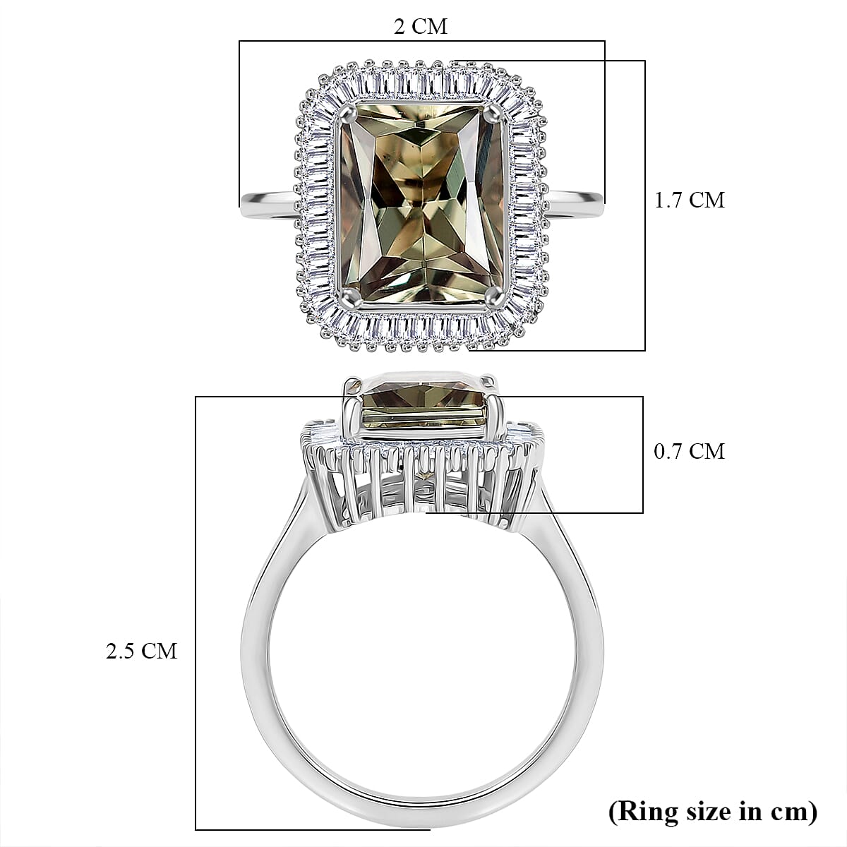 MONSTER DEAL- Rhapsody 950 Platinum AAAA Turkizite & Natural White Diamond (VS-EF) Ring 5.00 Ct, Platinum Wt. 7.06 Gms.