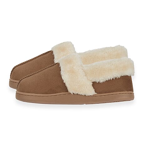 Jo & Joe Ladies Slipper (Size - 8) - Cognac