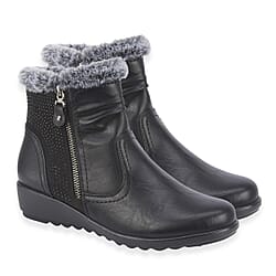 Jo & Joe Basil Ankle Boots with Side Zip Closure