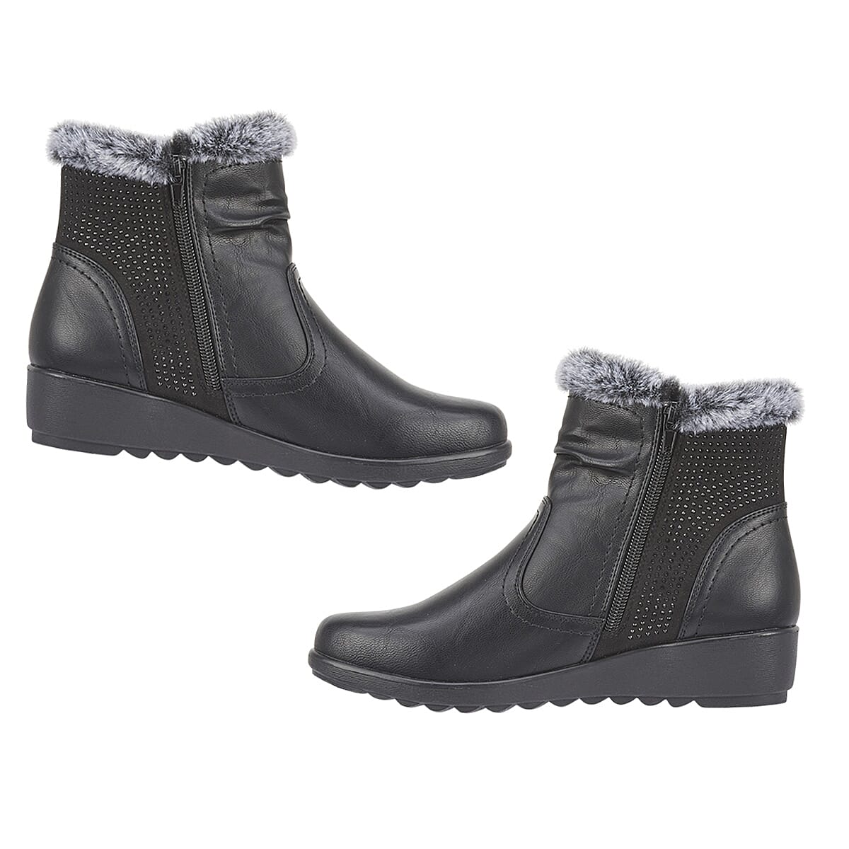 Jo & Joe Basil Ankle Boots with Side Zip Closure