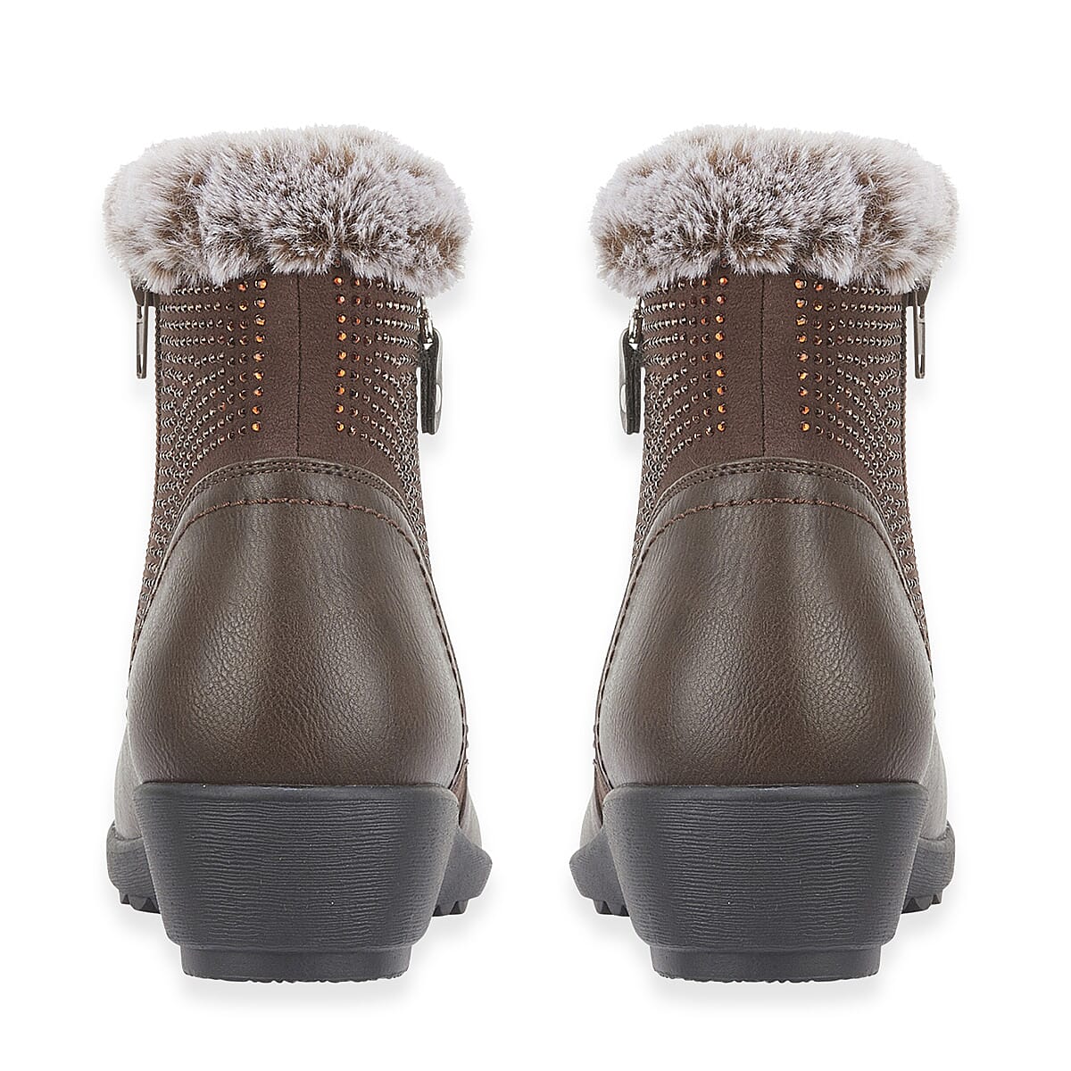 Jo & Joe Basil Ankle Boots with Side Zip Closure