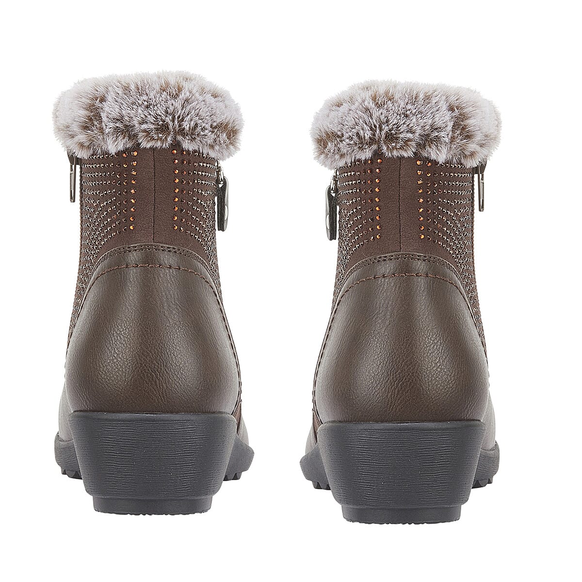 Jo & Joe Basil Ankle Boots with Side Zip Closure