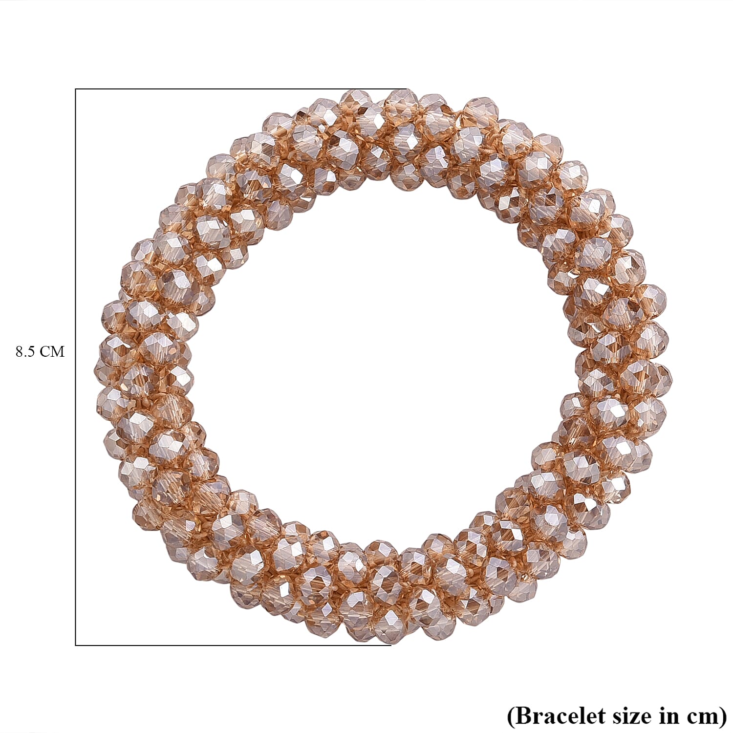 Champagne Crystal Stone Bracelet  0.010  Ct.