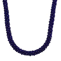 Blue Crystal Necklace (Size - 20) with Magnetic Clasp