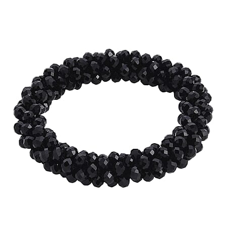 Black Crystal Stretchable Bracelet (Size - 7 to 7.5)
