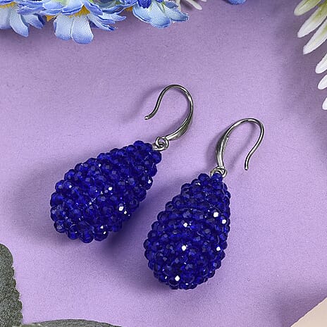 Blue Crystal Dangling Earring
