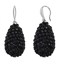 Black Crystal Dangling Earring