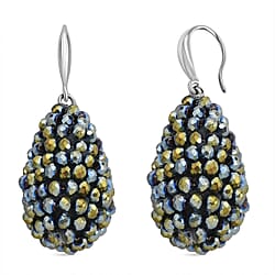 Black Crystal Dangling Earring