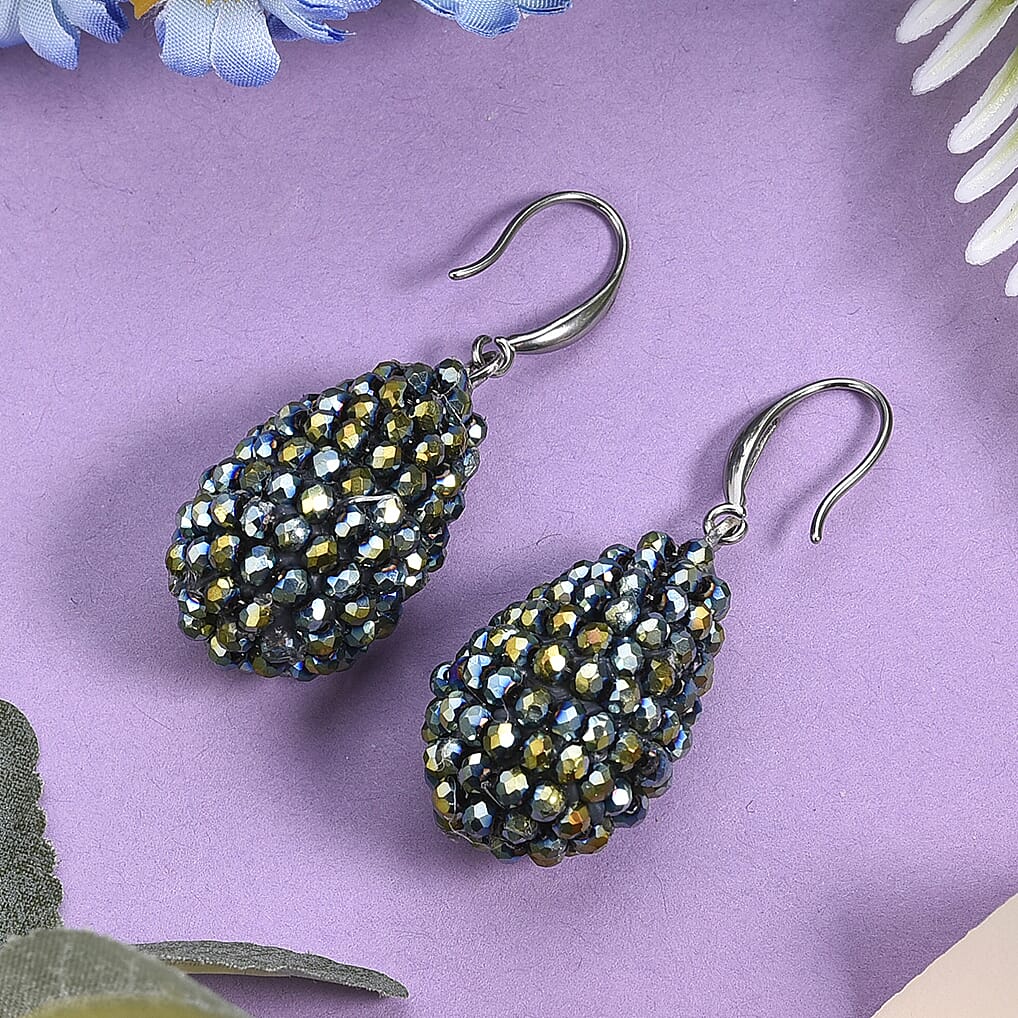 Magic Color Crystal Dangling Earring  0.010  Ct.