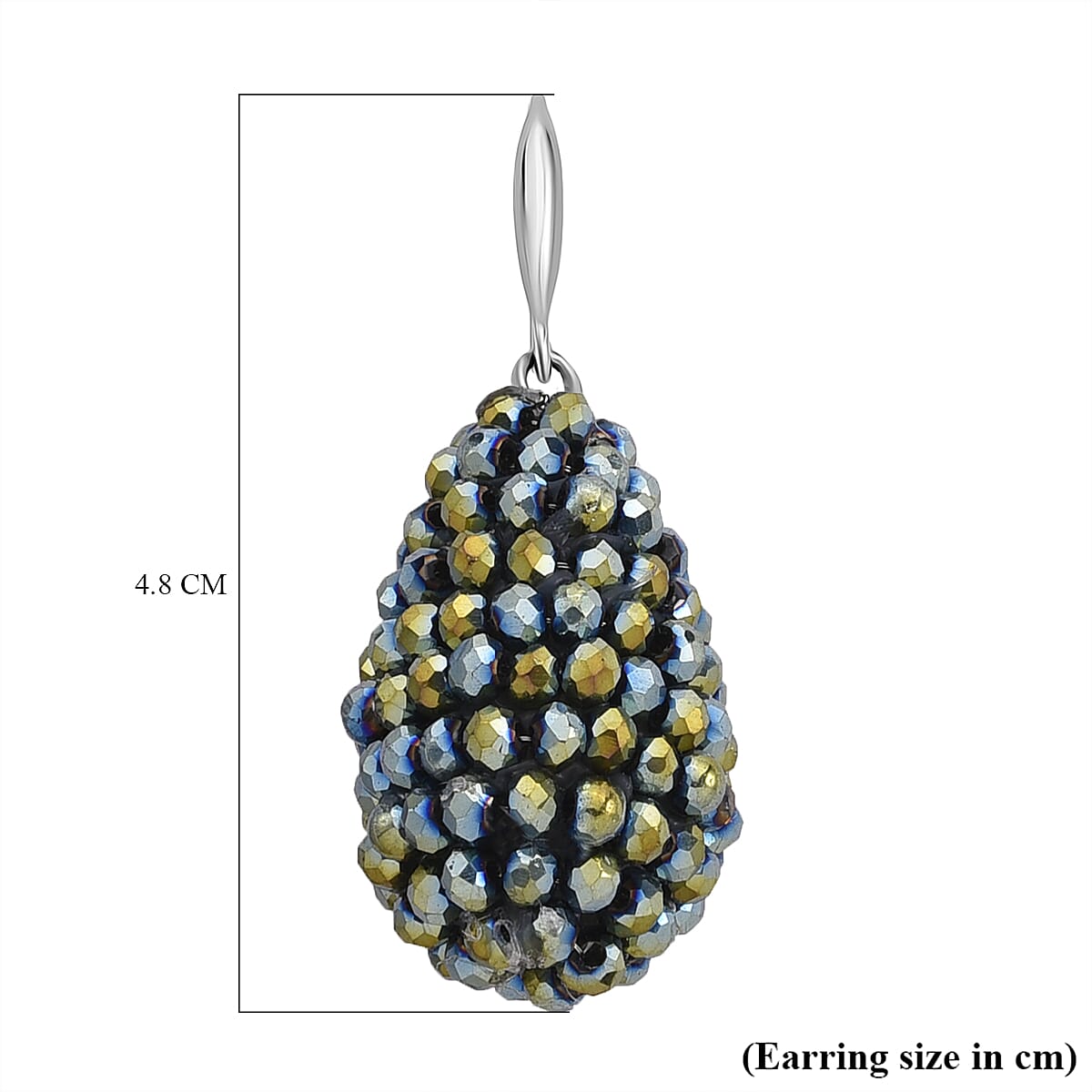 Magic Color Crystal Dangling Earring  0.010  Ct.