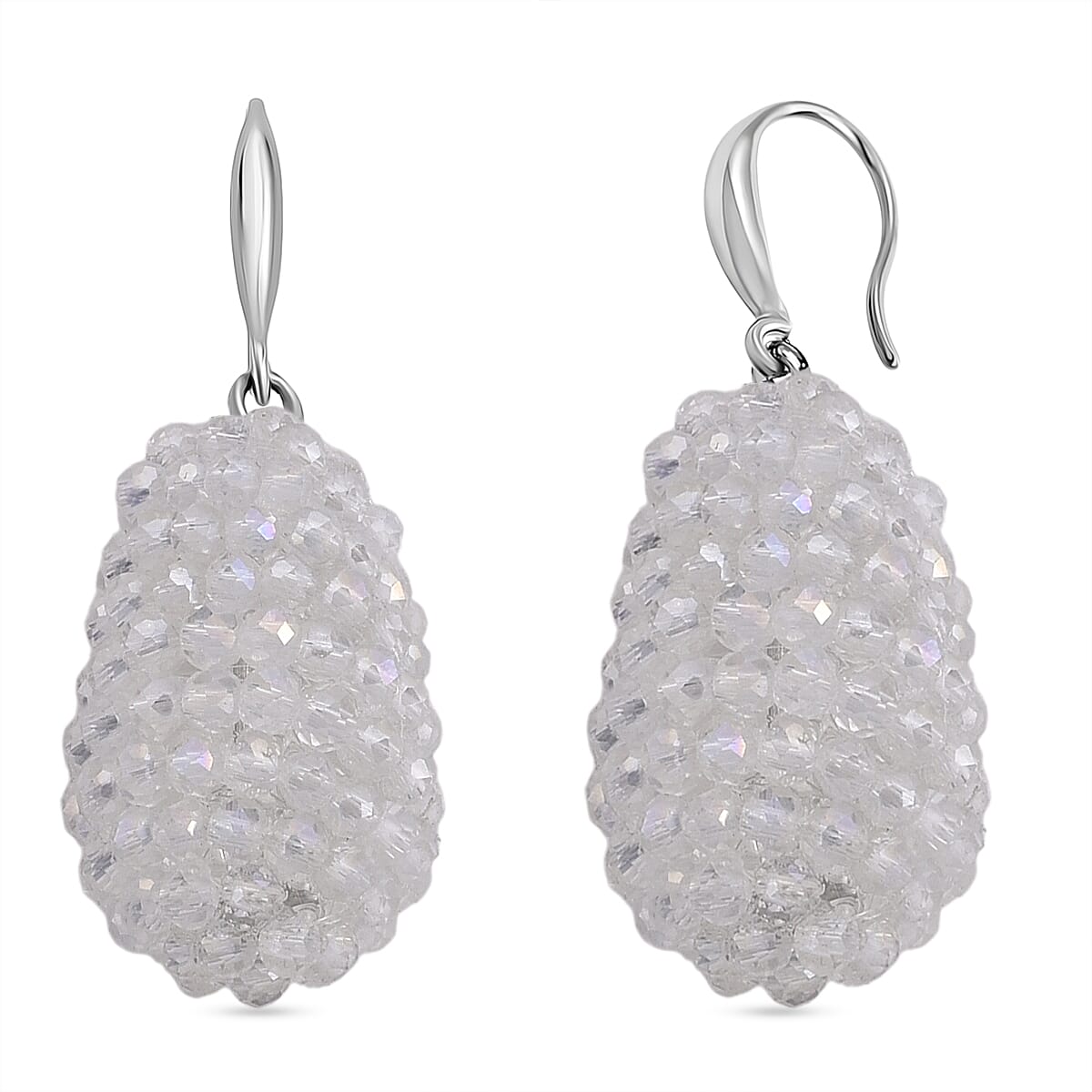 Mystic White Crystal Dangling Earring