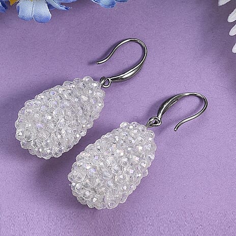 Mystic White Crystal Dangling Earring