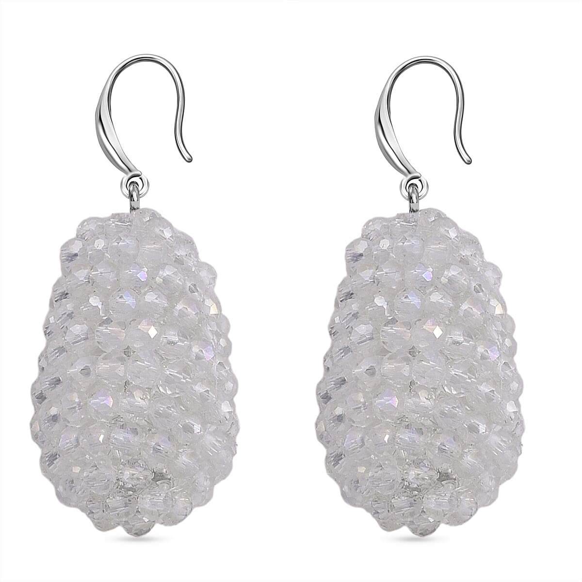 Mystic White Crystal Dangling Earring