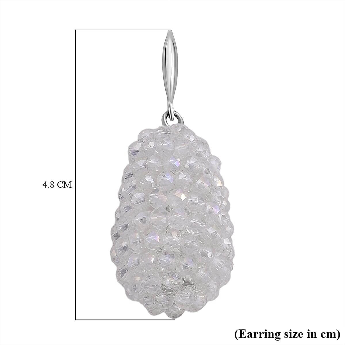 Mystic White Crystal Dangling Earring