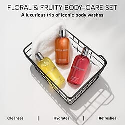 Biggest Christmas Offer 2025 - Molton Brown Festive Bauble Collection - Delicious Rhubarb &amp; Rose, Fiery Pink Pepper, Re-charge Black Pepper Bath &amp; Shower Gels - 75ML Each