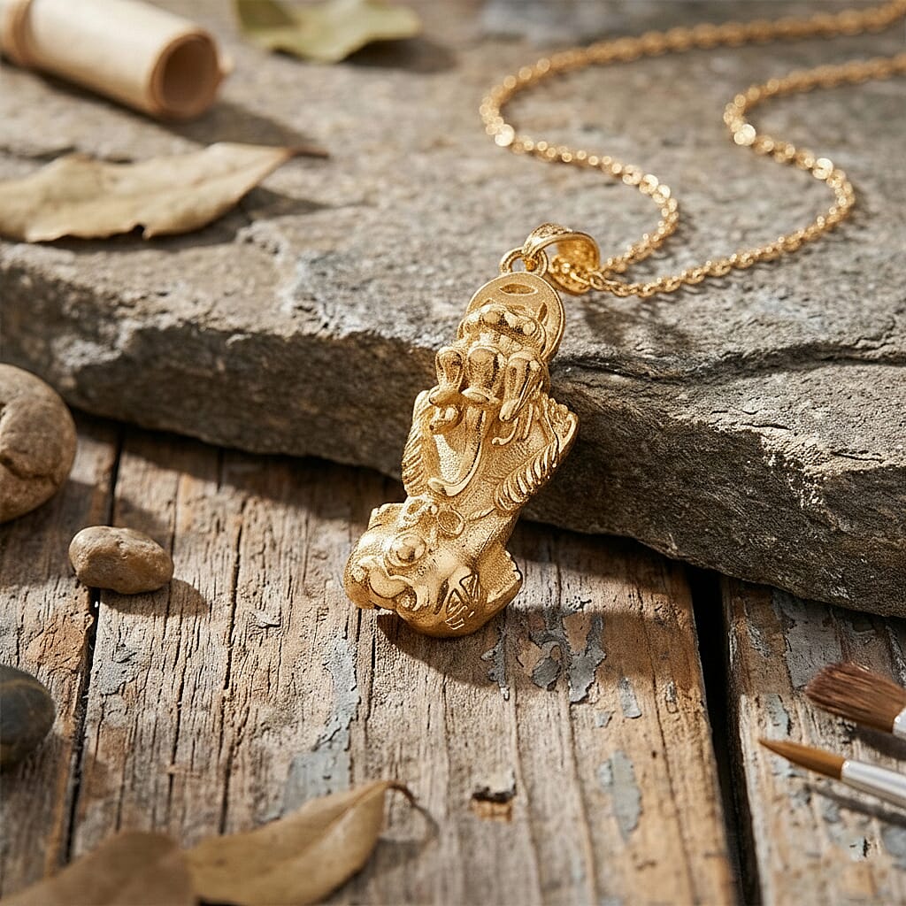 Fancy Necklace (Size - 20) Pure Yellow Brass