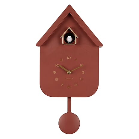 BLACK FRIDAY LAUNCH 2025 - UK First Time Launch Karlsson-Cuckoo Wall Clock - Wine