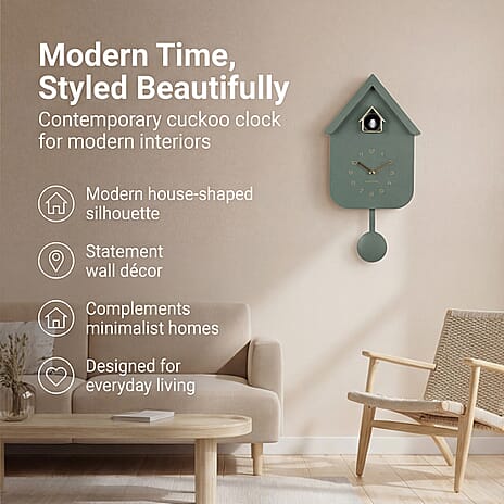 Cuckoo Wall Clock - Jungle Green