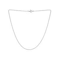 Sterling Silver 1MM Diamond-Cut Curb Chain with Spring Ring Clasp (Size 20)*