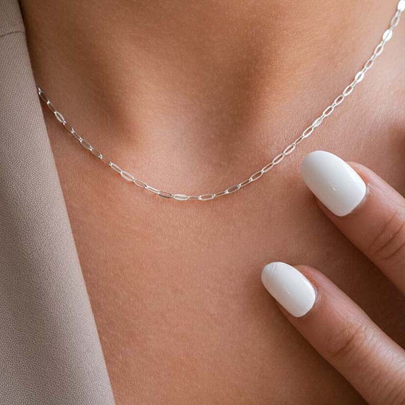 Close Out Deal - Sterling Silver Romy Chain with Spring Ring Clasp