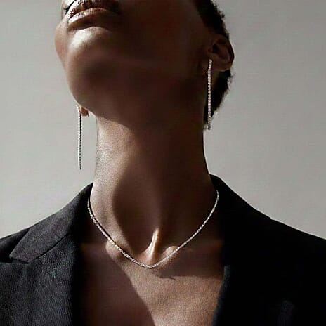 Sterling Silver Romy Chain (Size - 18) with Spring Ring Clasp