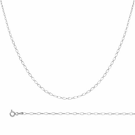 Close Out Deal Sterling Silver Romy Chain (Size 22) with Spring Ring Clasp