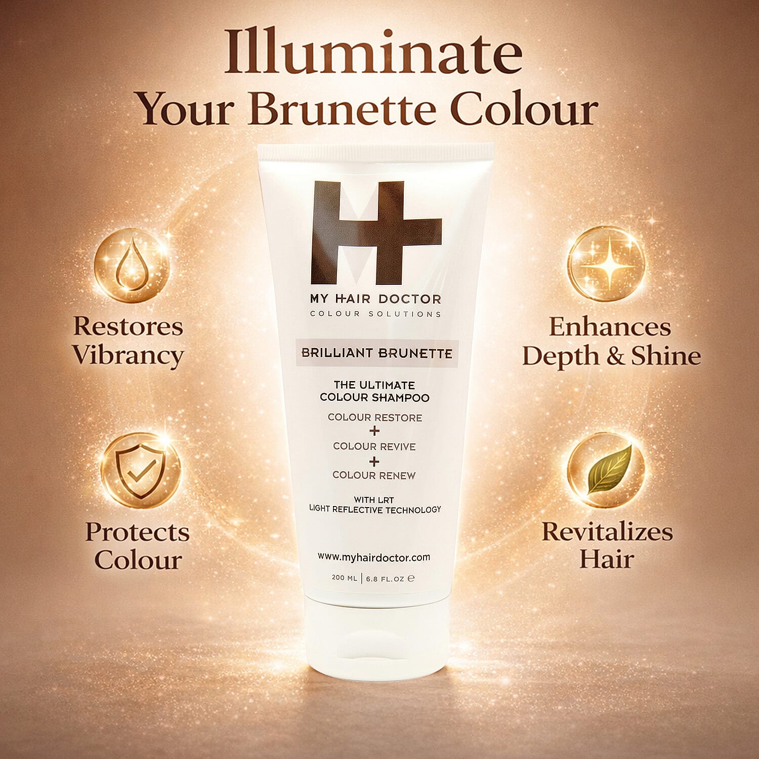 My Hair Doctor - Brilliant Brunette Colour Shampoo - 200ml