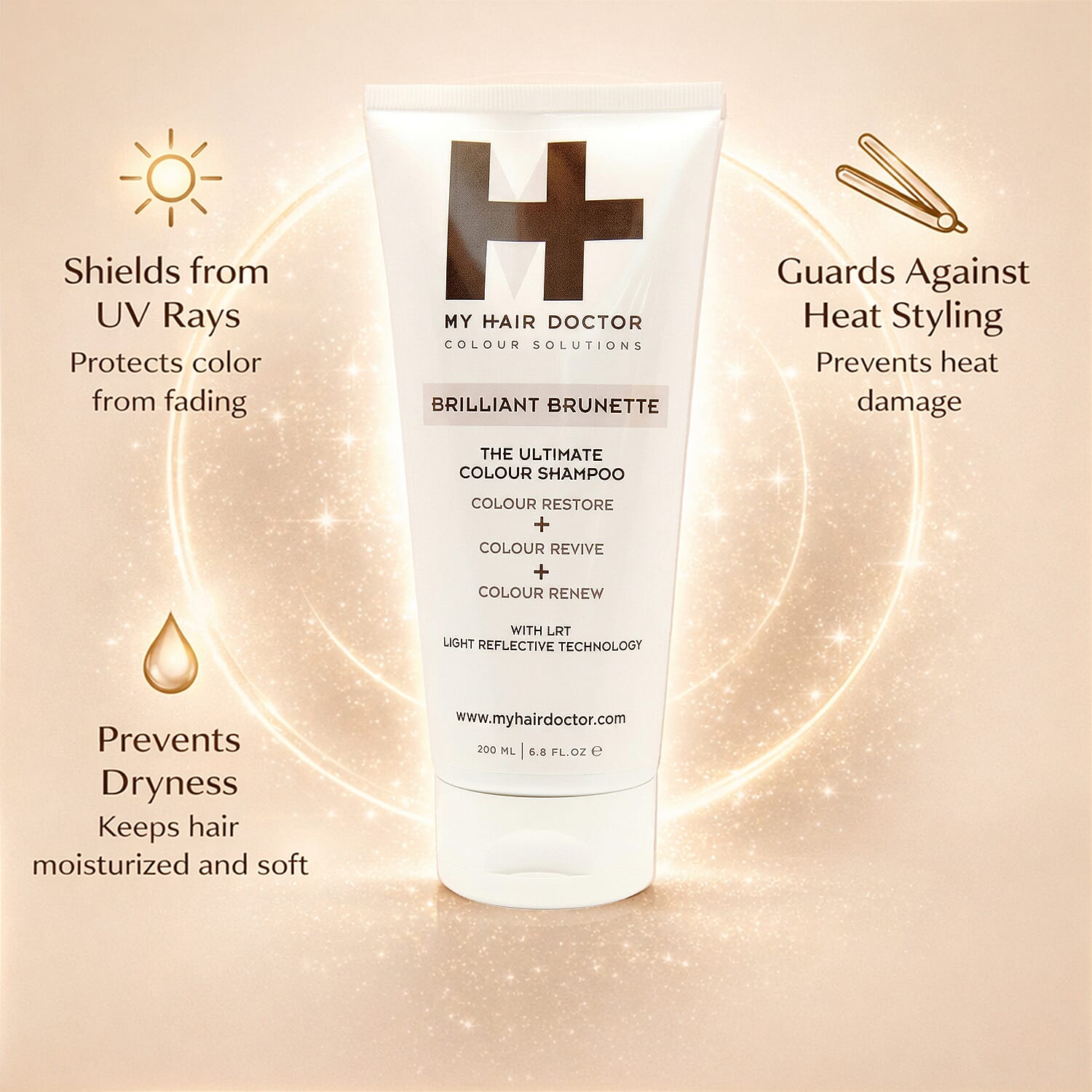 My Hair Doctor - Brilliant Brunette Colour Shampoo - 200ml