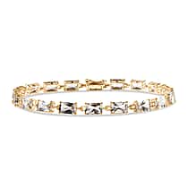 Luxoro 9K Yellow Gold AAA Radiant Cut Natural Turkizite Cluster Bracelet (Size - 7), Gold Wt.4 Gms  14.950  Ct.