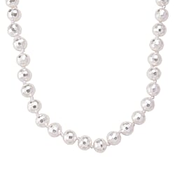 South Sea  Golden Colour Faceted Shell Pearl Necklace (Size 18 - 2 Ext) 200.00 Ct.