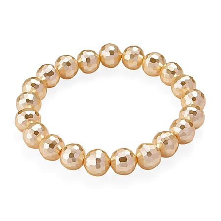 Golden Shell Pearl Bracelet (Size 7 Stretchable) 110.00 Ct. Golden Shell Pearl Bracelet (Size 7 Stretchable) 110.00 Ct.