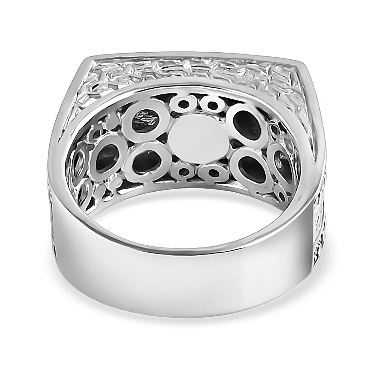Bali Legacy Sterling Silver Rectangular Signet Ring, Silver Wt. 10.80 Gms.