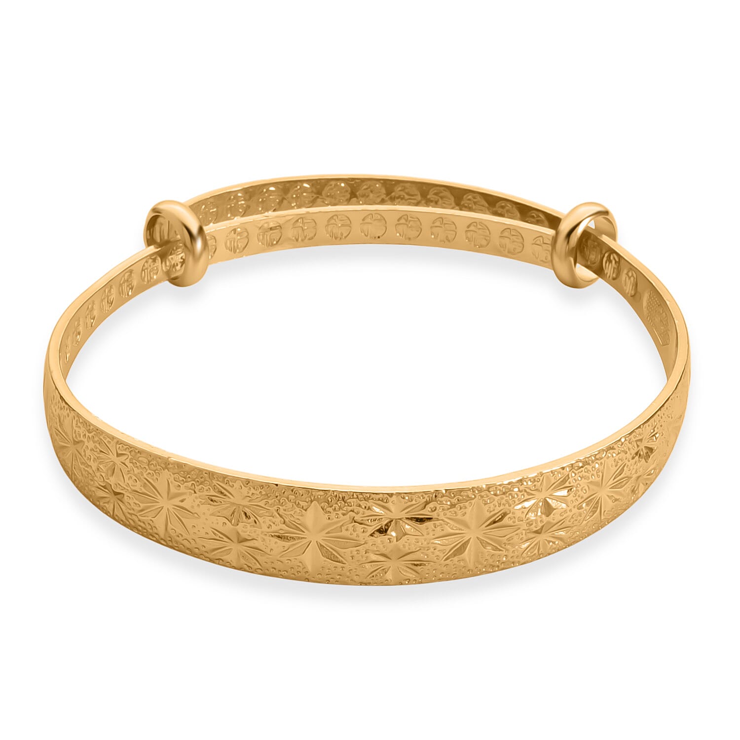 Floral Harmony Adjustable Bangle (Size - 7 to 7.5)