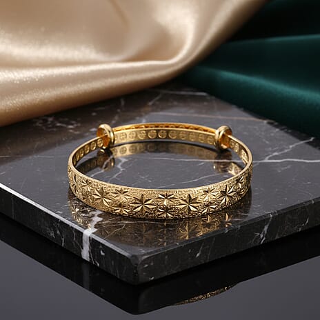 Floral Harmony Adjustable Bangle