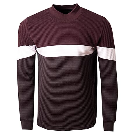 MSW Closeout Deal Mens Supersoft Ribbed Sweatshirt (Size XL) - Charcoal