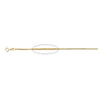 9K Yellow Gold Spiga Necklace (Size 30) with Spring Ring Clasp