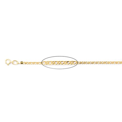 Italian Made- 9K Yellow Gold Bracelet (Size - 7.5)