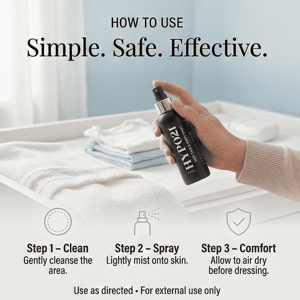 HYPO21 Baby Skin & Nappy Care Spray - 100ml