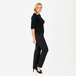 Marina Kaneva Pinstripe Straight Leg Trousers