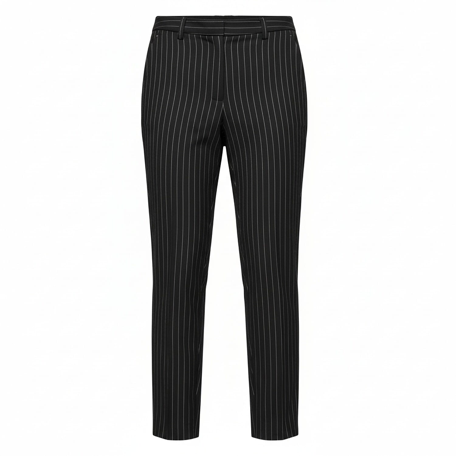 Marina Kaneva Pinstripe Straight Leg Trousers (Size 20) - Black