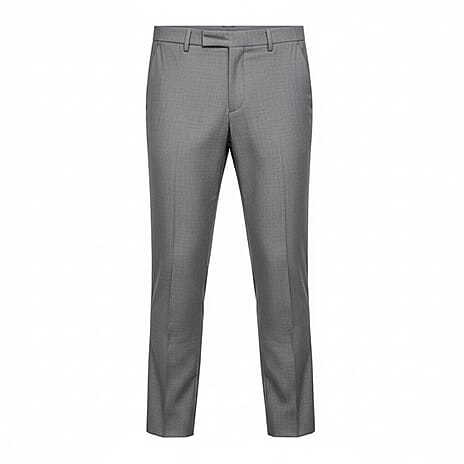 Marina Kaneva Pinstripe Straight Leg Trousers (Size 14) - Grey