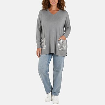 https://tjcuk.sirv.com/Products/83/4/8341816/Paramour-London-V-Neck-Embellished-Pocket-Jumper-Size-10-22-Grey_8341816.jpg?w=342&h=342