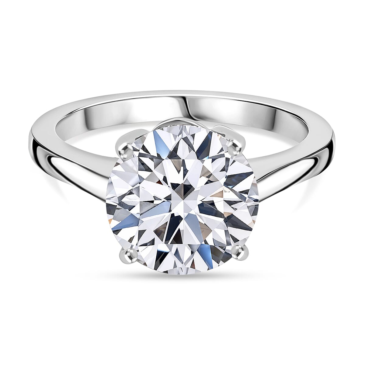 BLACK FRIDAY DOORBUSTER - Luxuriant 950 Platinum IGI Certified Lab Grown Diamond (VS-EF) Solitaire Ring 3.05 Ct, Platinum Wt. 4.50 Gms.