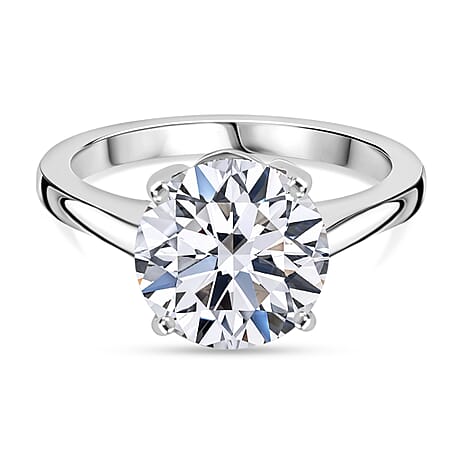 BLACK FRIDAY DOORBUSTER - Luxuriant 950 Platinum IGI Certified Lab Grown Diamond (VS-EF) Solitaire Ring 3.05 Ct, Platinum Wt. 4.50 Gms.