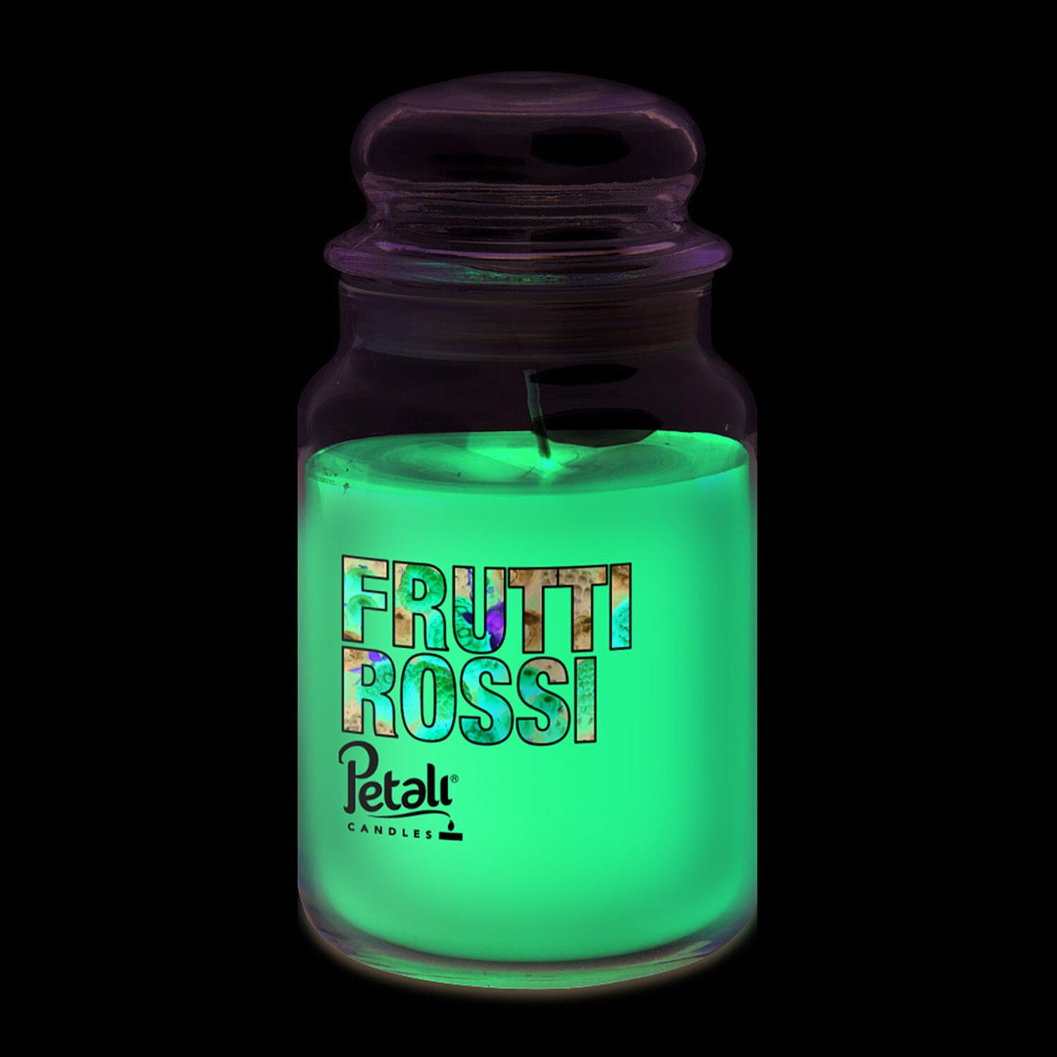 Petali Frosted Cherries Large Jard Candles - Red