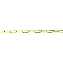 9K Yellow Gold Paperclip Chain (Size 24) with Lobster Clasp, Gold Wt. 6.25 Gms.